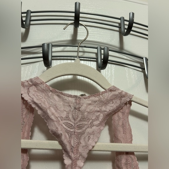 INTIMATELY Free People womens M galloon lace racerback bralette cottagecore boho - Picture 3 of 15